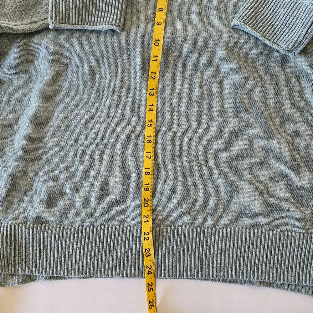 Ella Moss Crew Neck Sweater Womans XL Light Green Minimalist Casual Cozy - Picture 5 of 10